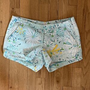 Lilly Pulitzer Floral Seersucker Shorts